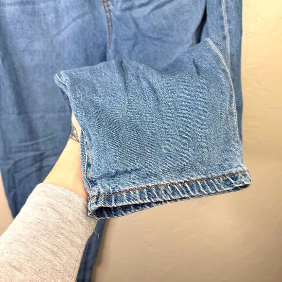 Madewell Jewell Wash Baggy Tapered Relaxed Denim 80's Inspired Jeans Size 28 - Picture 9 of 12